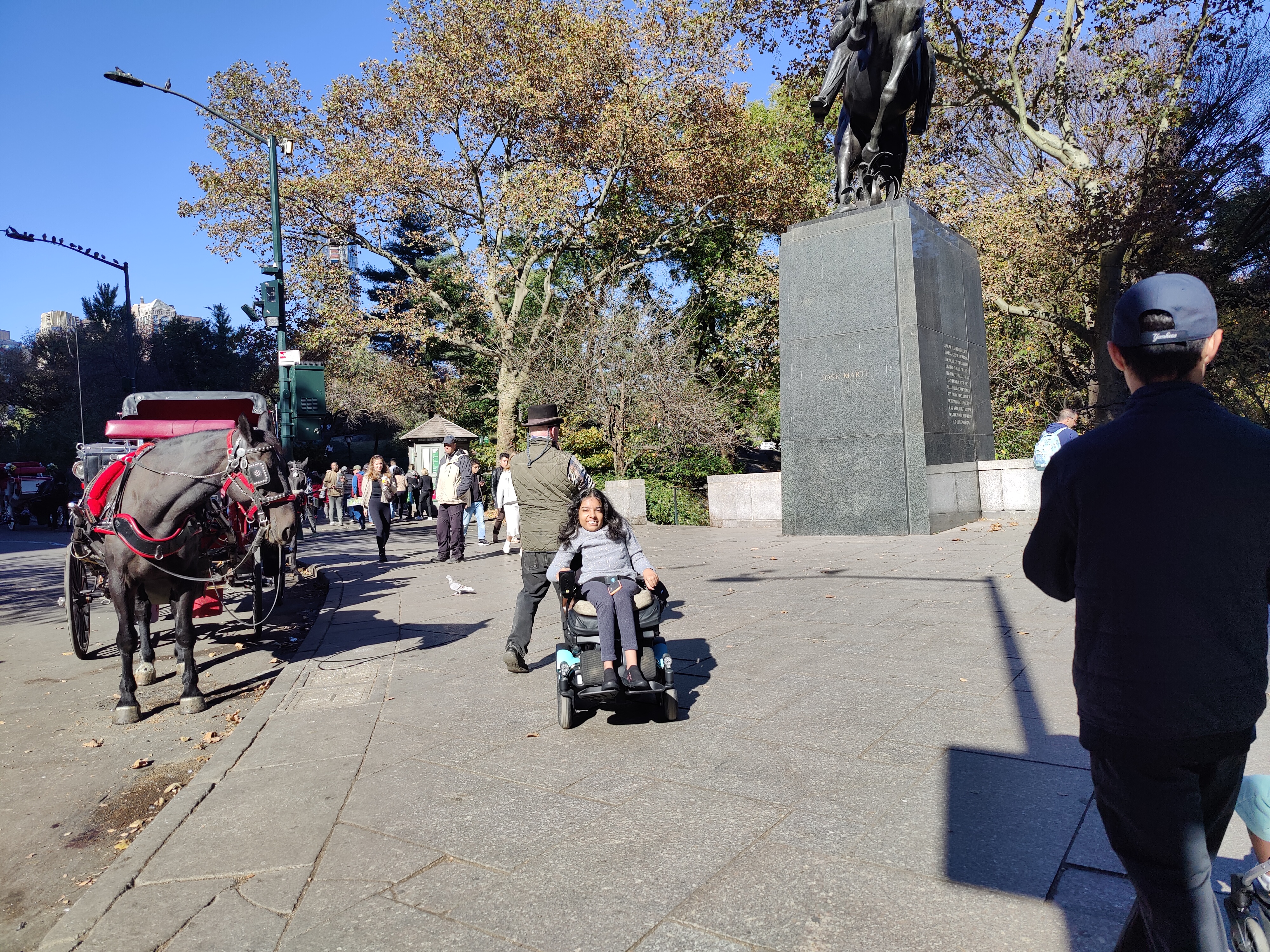 Wheelchair user working in office